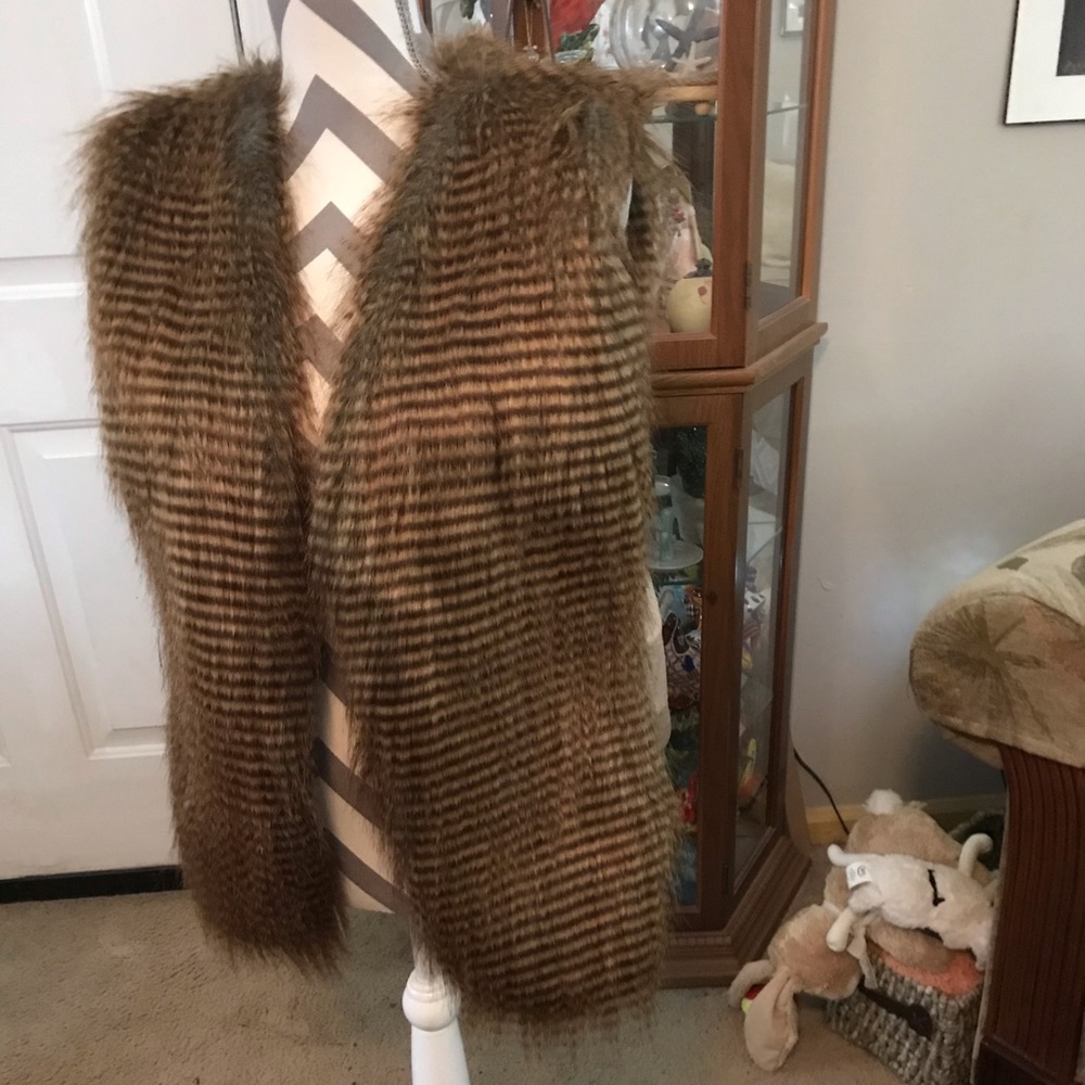 Faux fur vest